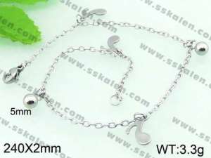 Stainless Steel Anklet  - KJ474-G