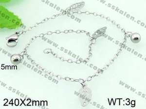 Stainless Steel Anklet  - KJ475-G