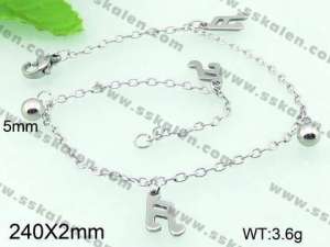 Stainless Steel Anklet  - KJ478-G