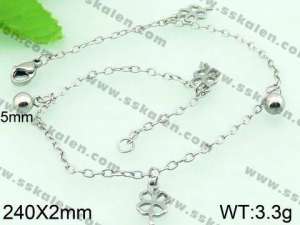 Stainless Steel Anklet  - KJ479-G