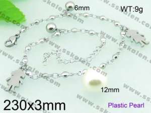 Stainless Steel Anklet  - KJ485-Z