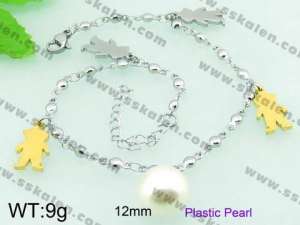 Stainless Steel Anklet  - KJ486-Z