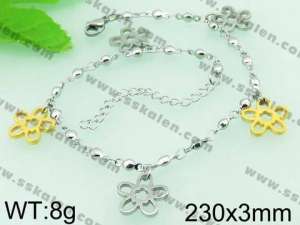 Stainless Steel Anklet  - KJ492-Z