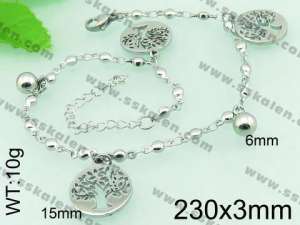 Stainless Steel Anklet  - KJ495-Z