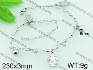 Stainless Steel Anklet  - KJ496-Z