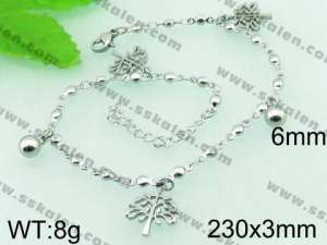 Stainless Steel Anklet  - KJ497-Z