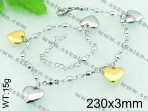 Stainless Steel Anklet  - KJ498-Z