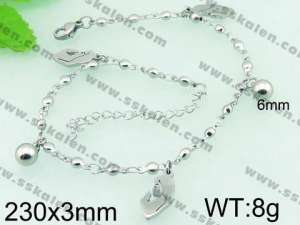 Stainless Steel Anklet  - KJ503-Z