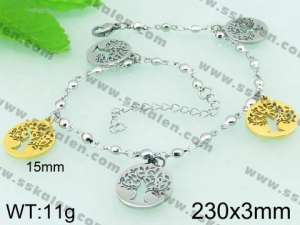 Stainless Steel Anklet  - KJ519-Z