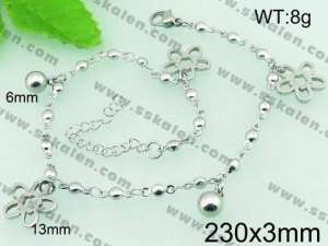 Stainless Steel Anklet  - KJ523-Z