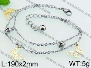 Stainless Steel Anklet - KJ841-YJ