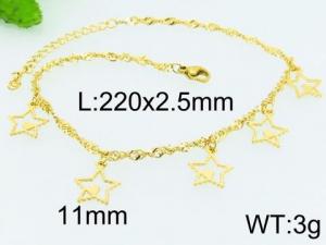 Stainless Steel Anklet - KJ899-MN