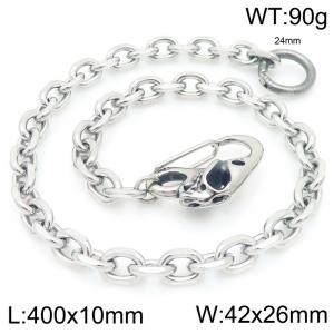 Stainless steel skull casting buckle 10mm O-shaped cut edge chain pants chain - KK041-Z