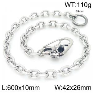 Stainless steel skull casting buckle 10mm O-shaped cut edge chain pants chain - KK043-Z