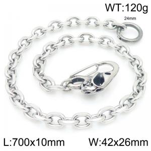 Stainless steel skull casting buckle 10mm O-shaped cut edge chain pants chain - KK044-Z