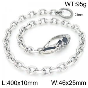 Stainless Steel Ghost Head Casting Buckle 10mm O-shaped Edge Chain Pants Chain - KK049-Z