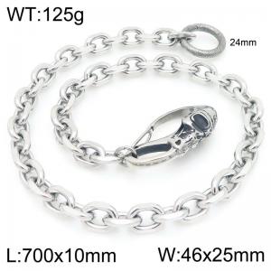 Stainless Steel Ghost Head Casting Buckle 10mm O-shaped Edge Chain Pants Chain - KK052-Z