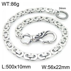 Stainless steel skull casting buckle 10mm flat emperor chain pants chain - KK062-Z
