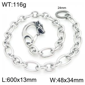 Stainless steel faucet cast buckle paired with 3:1 O-chain pants chain - KK123-Z