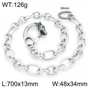 Stainless steel faucet cast buckle paired with 3:1 O-chain pants chain - KK124-Z