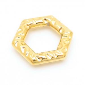 Hexagonal Thread Accessories Women Men Stainless Steel 304 Gold Color - KLJ108379-LM