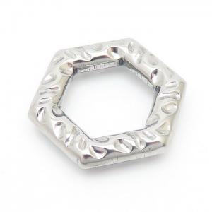 Hexagonal Thread Accessories Women Men Stainless Steel 304 Silver Color - KLJ108381-LM