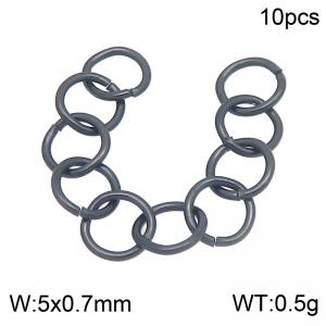 SS Small Circle--5x0.7mm---10pcs Pirce - KLJ11453-Z