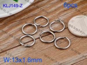 SS Small Circle--13x1.6 mm---6pcs Pirce - KLJ149-Z