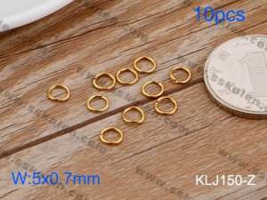 SS Small Circle--5x0.7 mm---10pcs Pirce - KLJ150-Z