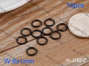 SS Small Circle--8x1mm---10pcs Pirce - KLJ152-Z