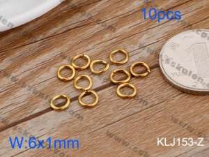 SS Small Circle--6x1mm---10pcs Pirce - KLJ153-Z