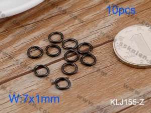 SS Small Circle--7x1mm---10pcs Pirce - KLJ155-Z