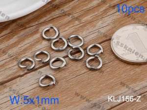 SS Small Circle--5x1mm---10pcs Pirce - KLJ156-Z