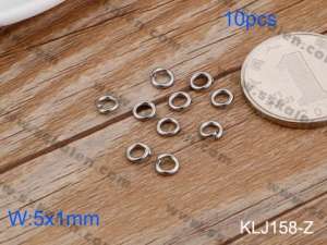 SS Small Circle--5x1mm---10pcs Pirce - KLJ158-Z