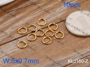 SS Small Circle--5x0.7mm---10pcs Pirce - KLJ160-Z