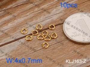 SS Small Circle--4x0.7mm---10pcs Pirce - KLJ163-Z