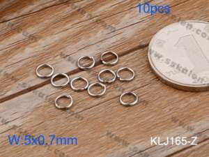 SS Small Circle--5x0.7mm---10pcs Pirce - KLJ165-Z