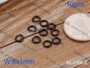 SS Small Circle--6x1mm---10pcs Pirce - KLJ166-Z