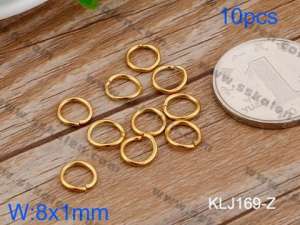 SS Small Circle--8x1mm---10pcs Pirce - KLJ169-Z