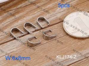 Stainless Steel Pendant Clasp--5pcs Pirce - KLJ174-Z