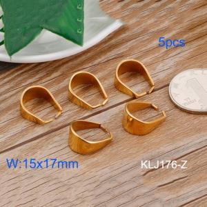 Stainless Steel Pendant Clasp--5pcs Pirce - KLJ176-Z