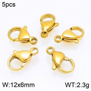 SS Heart Lobster Clasp--12mm--5pcs Pirce DIY bracelet necklace connecting buckle lobster buckle - KLJ183-Z