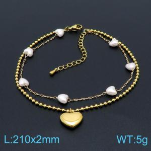 Stainless Steel Anklet - KLJ7023-HM