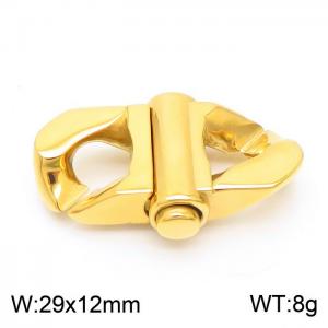 Creative and fashionable titanium steel golden diamond buckle accessories - KLJ8505-Z