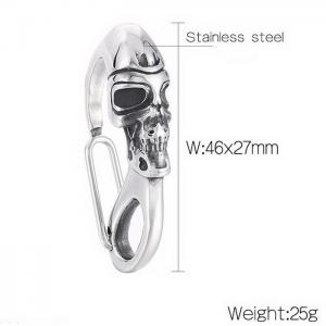 HipHop Accessories Stainless Steel Skull Clasp For Men - KLJ8536-KJX