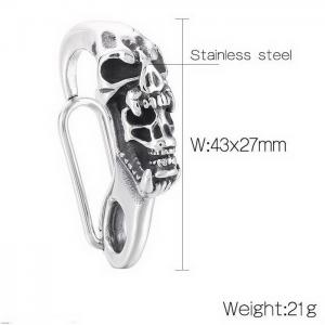 Vintage Accessories Stainless Steel Skull Clasp For Men - KLJ8538-KJX