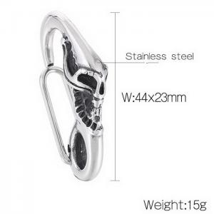 Stainless Steel Skull Clasp Vintage Hip Hop Accessories - KLJ8544-KJX