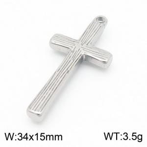 Titanium steel cross DIY pendant - KLJ8705-Z