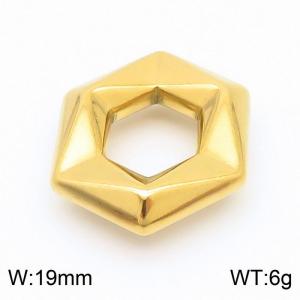 Stainless steel through-hole matrix hexagonal DIY jewelry accessories - KLJ8711-Z