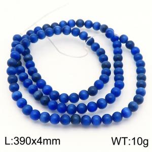 DIY blue 4mm loose bead accessories - KLJ8740-Z